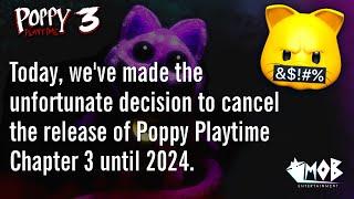POPPY PLAYTIME CHAPTER 3 RELEASE CANCELED + GAMEPLAY TRAILER
