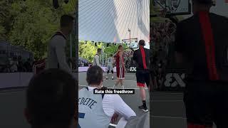 Rate this free throw  #3x3wc #basketball