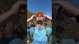 Where were you for the solar eclipse? We were in Arizona hiking Camelback Mountain #eclipse