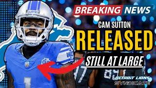 BREAKING NEWS Detroit Lions RELEASE CB Cam Sutton