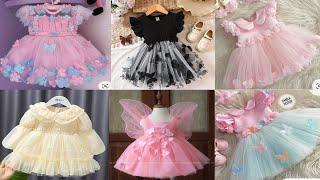 Stylish Net Frock Designs Ideas For Kids Baby Girls  Eid Special 2024 THE FASHION WORLD