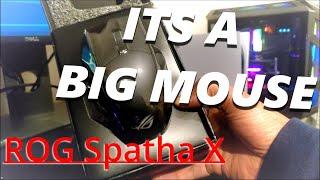 Asus ROG Spatha X Wired Wireless Gaming Mouse Unboxing and Review