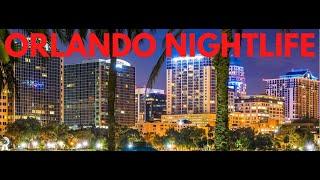 4K ORLANDO CITY  NIGHT WALK  FLORIDA