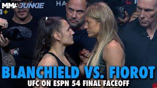 Manon Fiorot Towers Over Erin Blanchfield at Final Faceoff  UFC on ESPN 54 Staredown