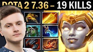 Dawnbreaker Gameplay Miracle with 19 Kills and Radiance - Dota 2 7.36