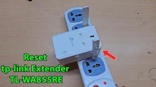 How to reset tp link extender TL WA860RE