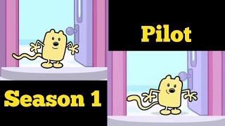 Wow Wow Wubbzy Season 1 and Pilot intro side by side comparison