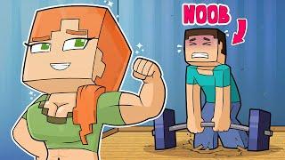 ALEX STRONGER than STEVE ? NOOB vs PRO - Minecraft Animation