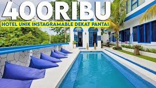 HOTEL MURAH ALA SANTORINI?  Review Hotel Dekat Ke Banyak Pantai Di Bali  Bombora Surf Camp