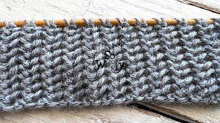 How to knit the Turkish stitch Super easy lace in one row identical on both sides - So Woolly