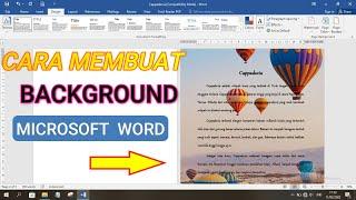 Cara Membuat Background di Word Sukses Tutorial