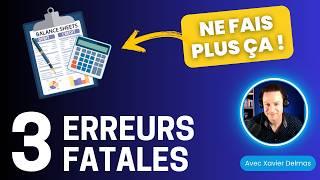 3 erreurs fatales en analyse fondamentale