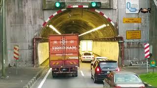 Malaysia Highway Tunnel In Hill  মালয়েশিয়া পাহাড়ের ভিতর দিয়ে রাস্তা 