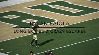 Dylan Raiola throwing bombs and making insane escapes