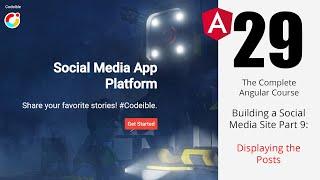 Angular Project 1 Building a Social Media Site Part 9 Displaying Posts