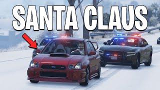 I Became A Getaway Driver As Santa Claus in GTA 5 RP