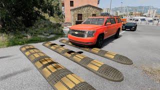 Cars vs Speed bumps #97 - BeamNG Drive  beamng-cars TV