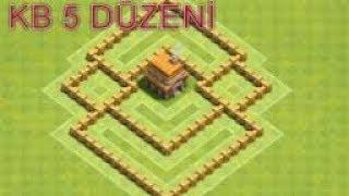 Clash Of Clans  5  Seviye Köy Binası Savunma Düzeni Kupa&Ganimet Kesin Çözüm