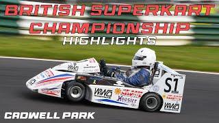 British Superkart Championship Round 2 Cadwell Park Highlights + Onboards 2024