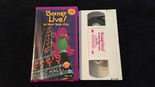 Opening To Barney Live In New York City 1998 VHS 2000 Lyrick Studios Reprint