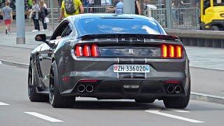 LOUD 2015 Ford Mustang Shelby GT350 1967 Mustang GT & More Mustang GTs in Zurich Exhaust SOUNDS