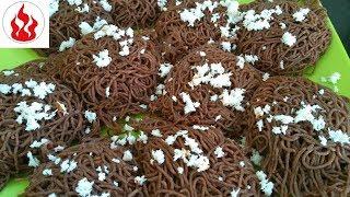 Ragi or Finger millet String hoppers  கேழ்வரகு இடியாப்பம்   Ragi Idiyappam  Theni Samayal