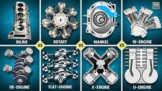 Learn about every Engine Layout in just one video  V-W-X-U-H Engines