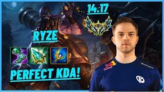 KCB ABBEDAGGE RYZE VS AHRI MID PERFECT KDA LÉGENDAIRE - EUW CHALLENGER - PATCH 14.17