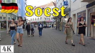 Walking in the city of Soest Germany 4k