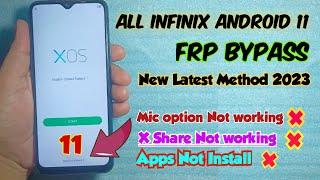 Infinix Android 11 frp bypass new 2023  All infinix android 11 google account bypass without pc 
