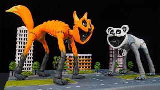 New BIG SMILING CRITTERS MONSTER FOX vs PANDA - Poppy Playtime Chapter 3 with polymer clay