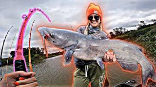 How to catch GIANT Channel Catfish- Red River