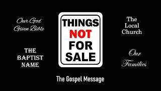 Sept 15 2024 Sun AM - Things Not For Sale - Pastor John Friesen