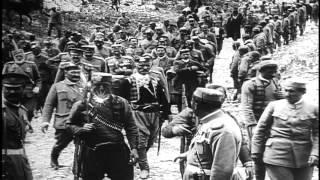 Ottoman Essad Pasha surrenders Scutari Albania to forces of Montenegro in 1st ...HD Stock Footage