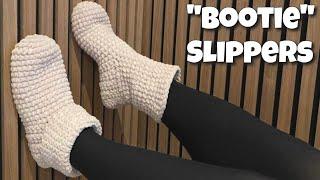 BOOTIE Slippers Bernat Yarn  How To Crochet Slippers For Beginners