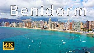 Benidorm  Spain   4K Drone Footage