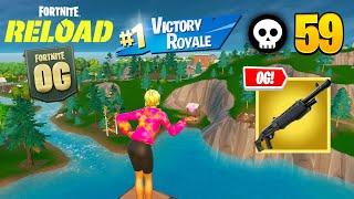 59 Elimination Solo Vs Squads Reload Zero Builds Gameplay WinNEW GAMEMOD Fortnite Reload