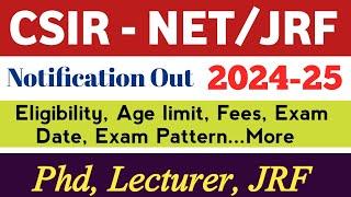 CSIR NET 2024 application form  CSIR UGC NET notification out form fill up 2024 