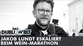 Jakob Lundt eskaliert beim Wein-Marathon - 4h Saufen & Laufen  Teil1  Duell um die Welt