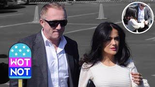 Hold My Bag Salma Hayek Makes Billionaire Husband François-Henri Pinault Hold Her Handbag