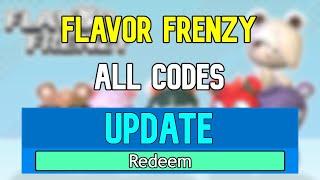 New Flavor Frenzy Codes  Roblox Flavor Frenzy Codes