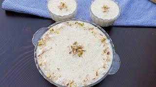 Rice kheer  kheer recipe  rice pudding recipe  milk pudding recipe  milk dessert recipe