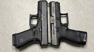 Size Comparison Glock 19 Gen 5 MOS vs. CZ P-10S