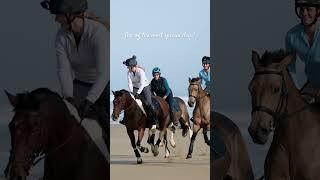 Galloping on the beach