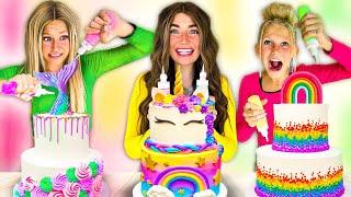 2 LAYER CAKE DECORATiNG CHALLENGE 