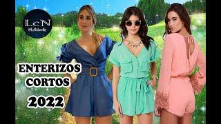 ENTERIZOS CORTOS 2022- MODELOS DE ENTERIZOS CORTOS A LA MODA 2022 MUJER