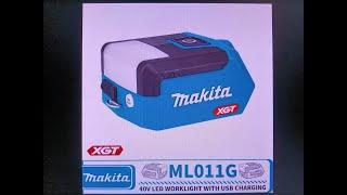 Makita ML011G XGT 40Вольт.Фонарь-USB зарядник.Также есть модели близнецы  на 18в DML817 и 12в ML107.
