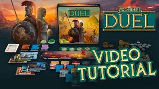 TUTORIAL VIDEO  How to play 7 Wonders Duel in 8 minutes