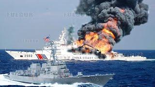 U.S Angry 2 China coast guards intercepted a PH Coast Guard Ship in Mission to Panatag Shoal