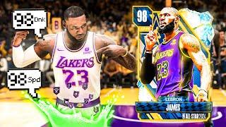 GALAXY OPAL LEBRON JAMES GAMEPLAY HE CAN DO IT ALL IN NBA 2K24 MYTEAM